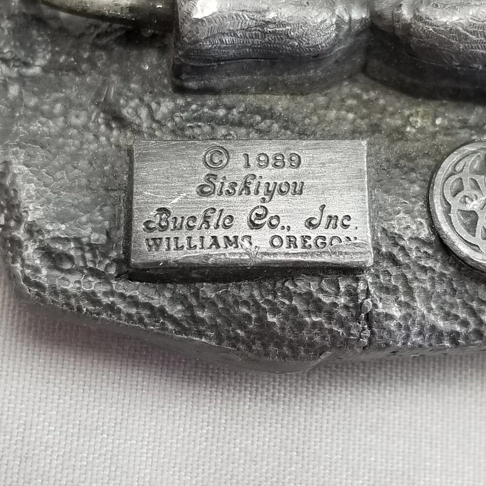 Belt Buckle Pewter 1989 Pearl Harbor 50th Anniversary 1941-1991 Dec.‎ 7 Siskiyou